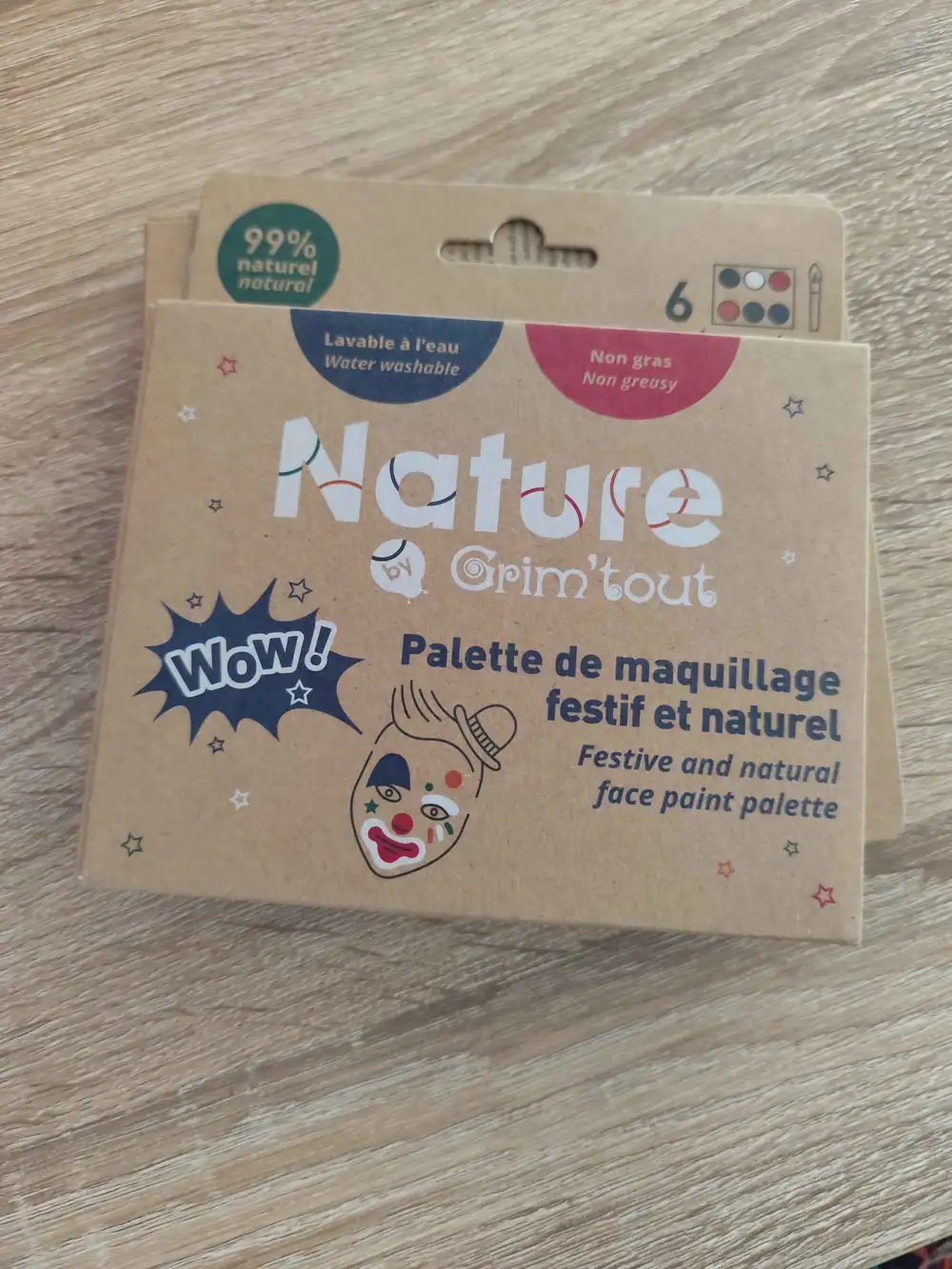 GRIM'TOUT - Nature - Palette de maquillage festif et naturel