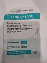 AROMA-ZONE - Crème neutre désaltérante à l'aloe vera