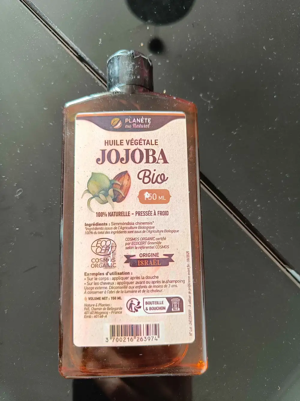 PLANÈTE AU NATUREL - Huile végétale jojoba bio