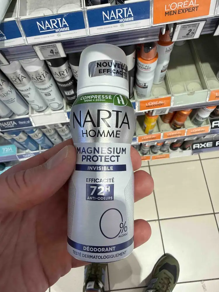 NARTA - Magnesium protect 72h - Déodorant homme