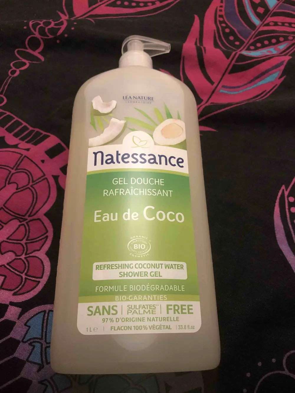 NATESSANCE - Eau de coco - Gel douche rafraîchissant