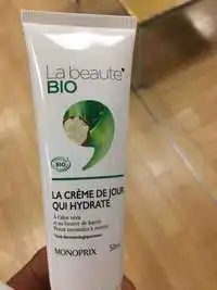 MONOPRIX - La beauté Bio - La crème du jour qui hydrate