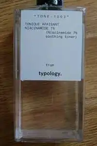 TYPOLOGY - Tonique apaisant niacinamide 7%