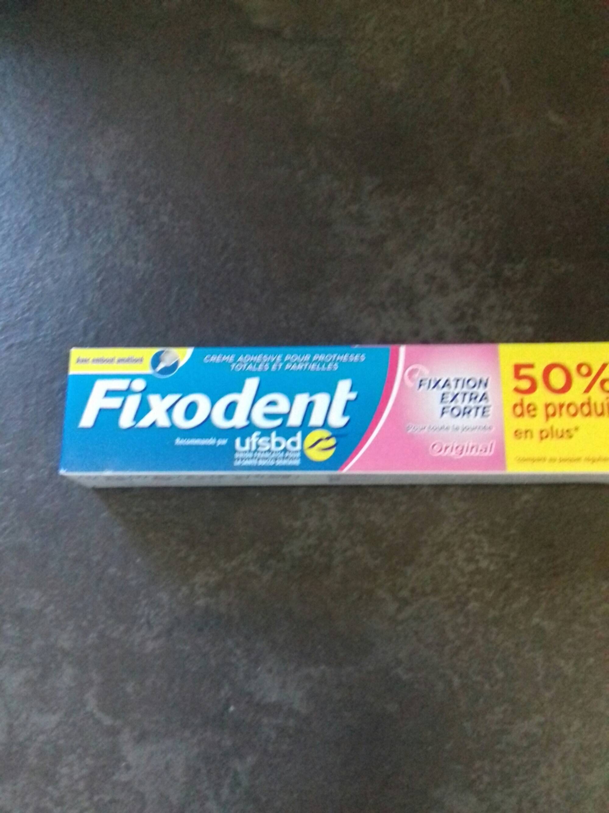Composition FIXODENT Fixation extra forte - Dentifrice - UFC-Que