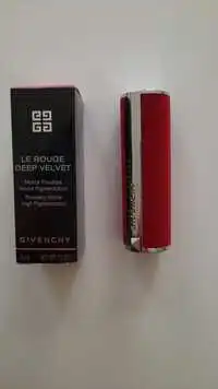 GIVENCHY - Le rouge deep velvet - Matité poudrée haute pigmentation