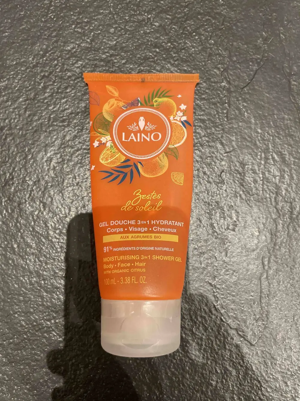 LAINO - Zestes de soleil - Gel douche 3 en 1 hydratant