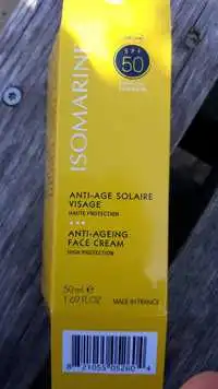 ISOMARINE - Anti-âge solaire visage SPF 50