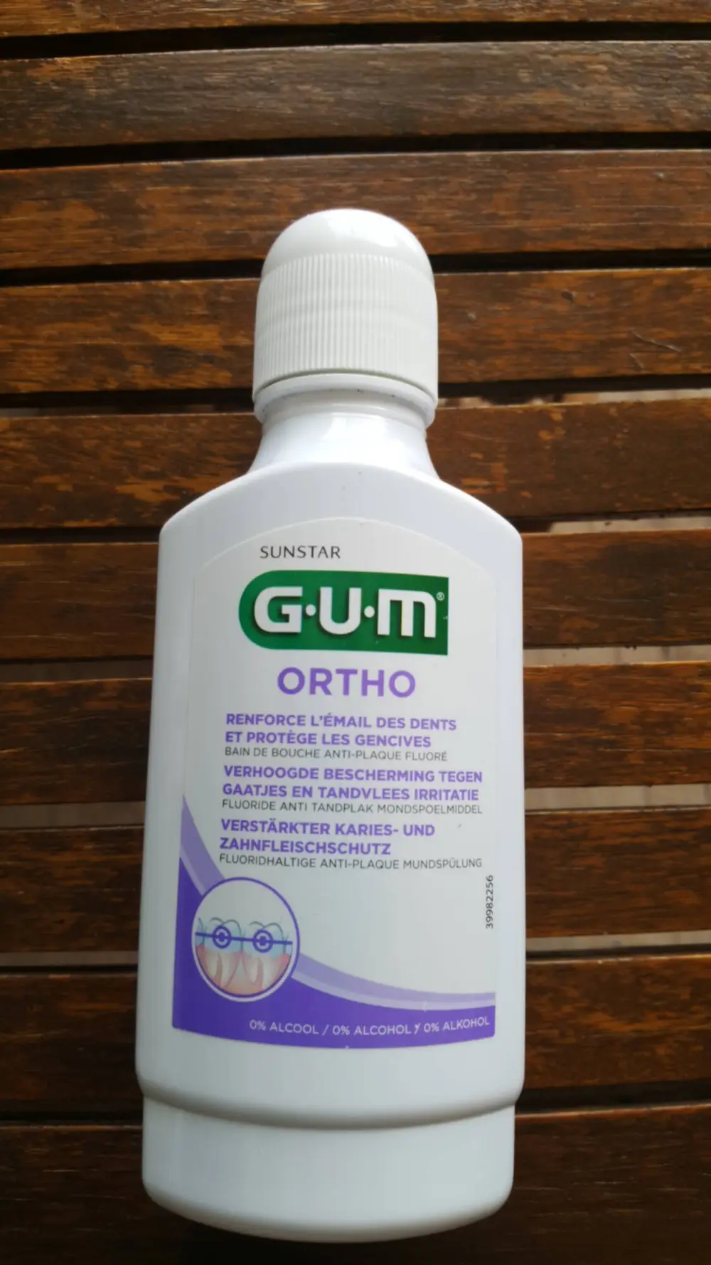 G.U.M - Ortho Bain de bouche anti-plaque fluoré