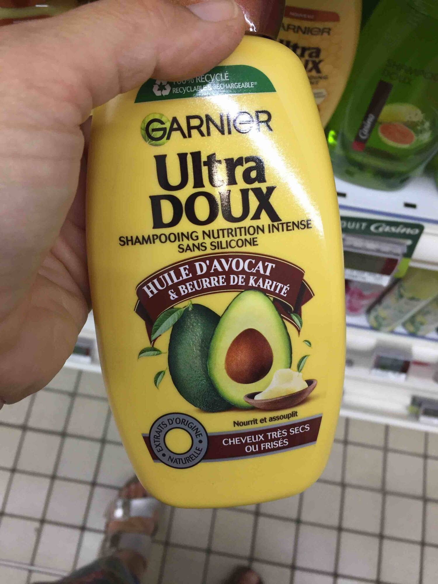 GARNIER - Ultra doux Huile d'Avocat & Beurre de Karité - Shampooing nutrititive intense