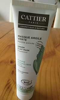 CATTIER - Masque argile verte - Menthe poivrée