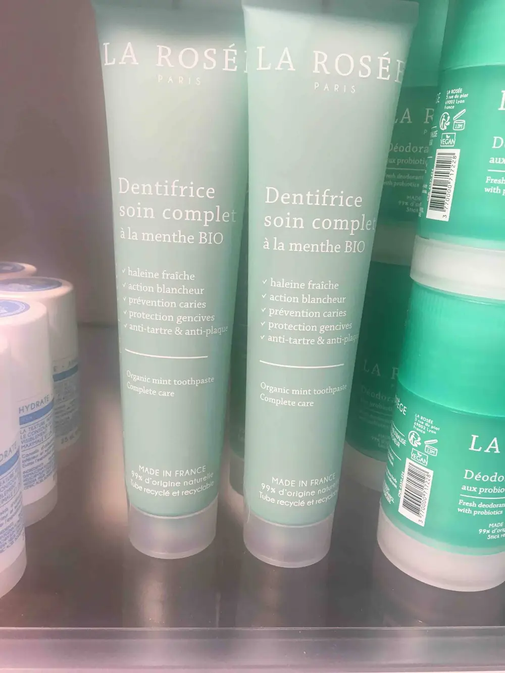 LA ROSÉE - Dentifrice soin complet à la menthe bio