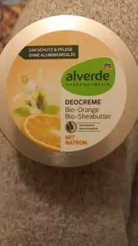 ALVERDE - Deocreme bio-orange bio-sheabutter