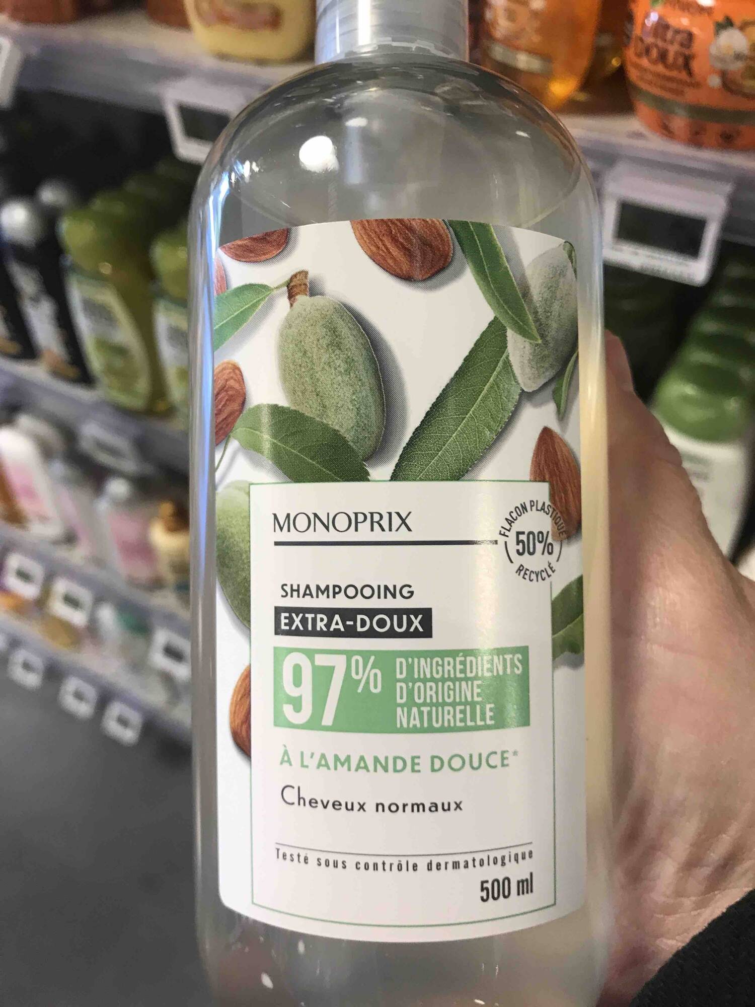 MONOPRIX - Shampooing extra-doux à l'amande douce