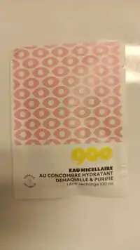 900.CARE - Eau micellaire au concombre hydratant