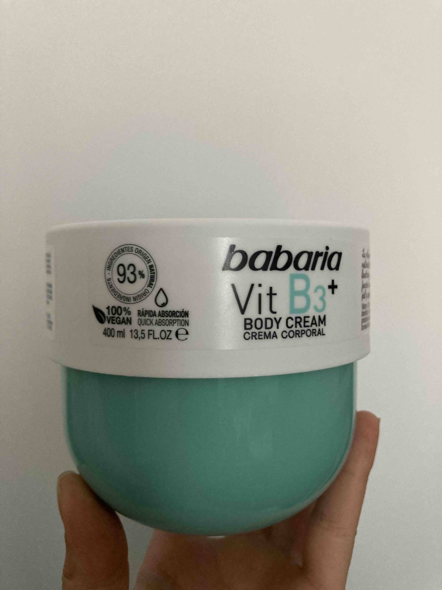 BABARIA - Vit B3+ - Body cream
