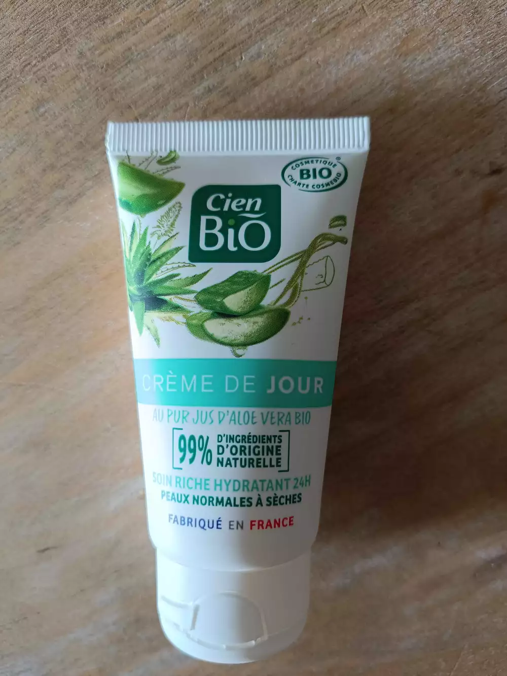 CIEN - Crème de jour au pur jus à l'aloe vera bio