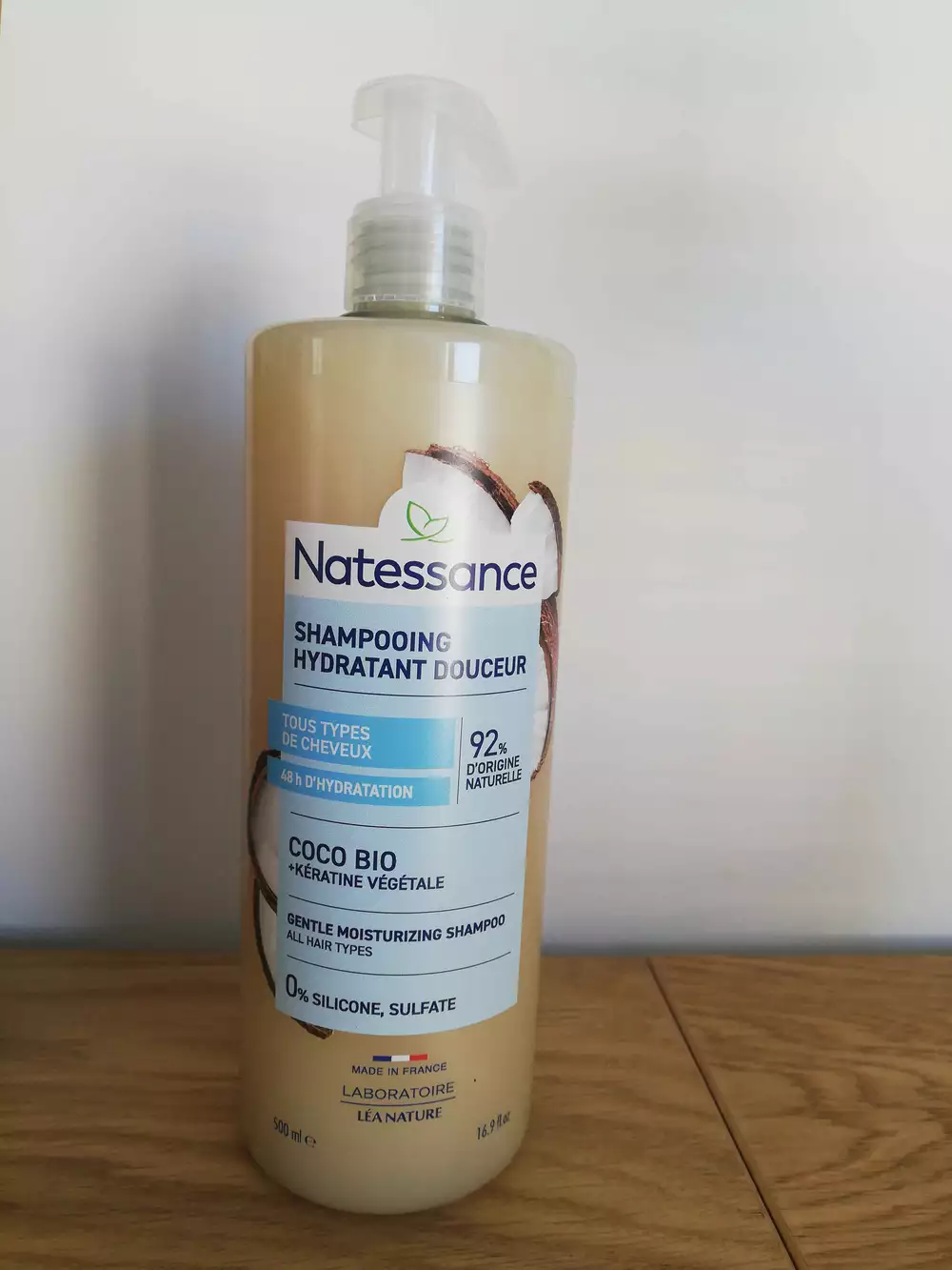 NATESSANCE - Shampooing hydratant douceur coco bio