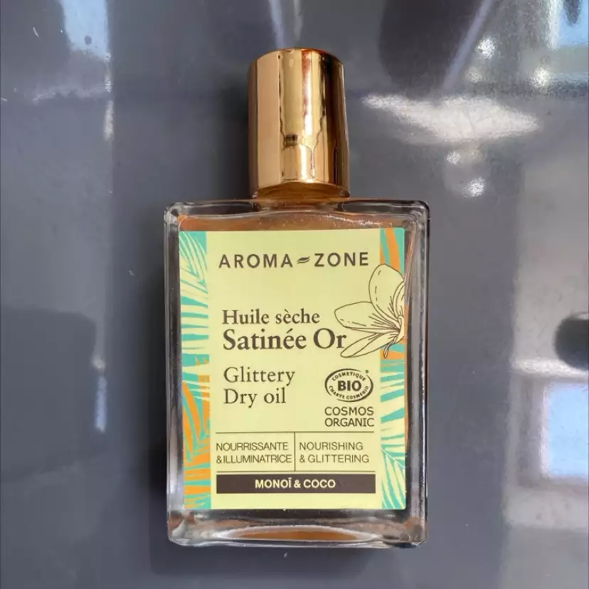 AROMA-ZONE - Huile sèche satinée or