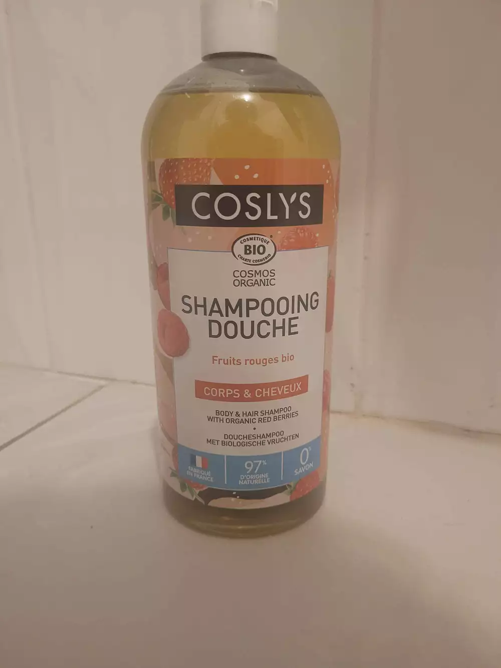 COSLYS - Fruits rouge bio - Shampooing douche 