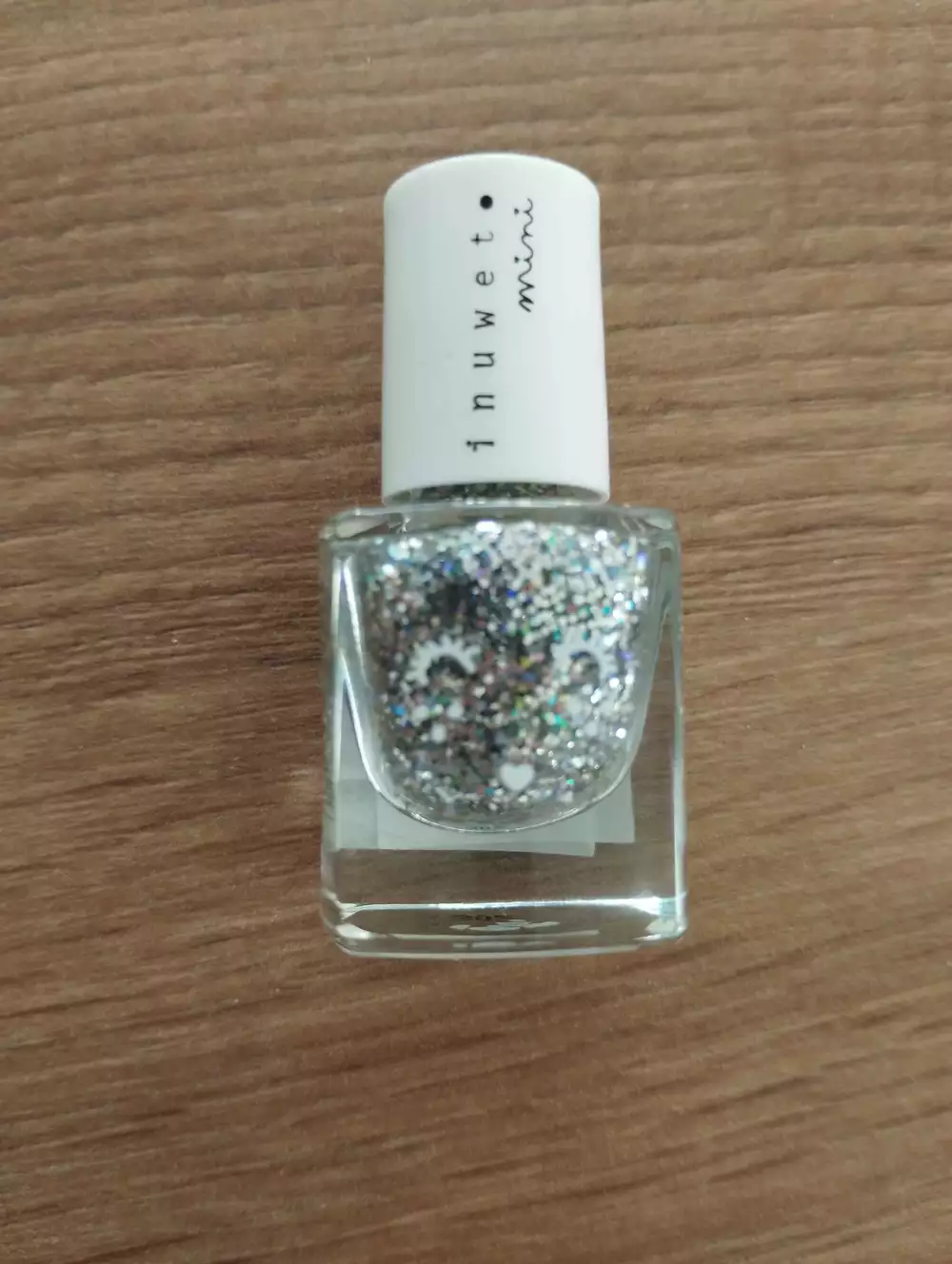 INUWET - Vernis argent paillettes 