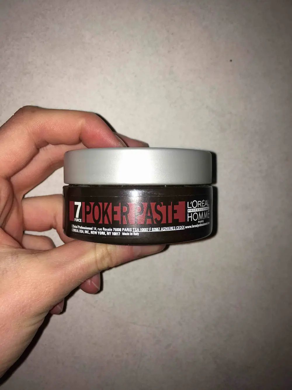 L'ORÉAL - Gel 7 force Poker paste - Professionnel homme 