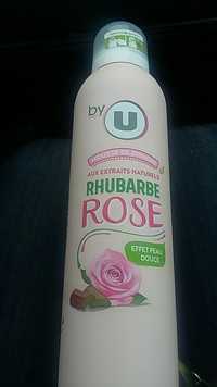 BY U - Mousse de douche aux extraits naturels rhubarbe rose
