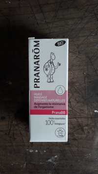 PRANARÔM - PranaBB - Huile massage défenses naturelles +3 mois