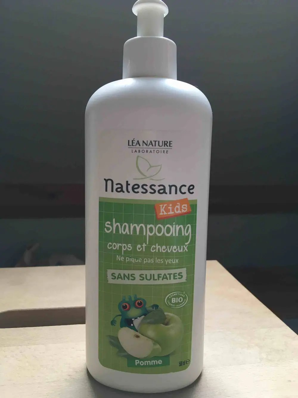 NATESSANCE - Shampooing corps et cheveux kids pomme