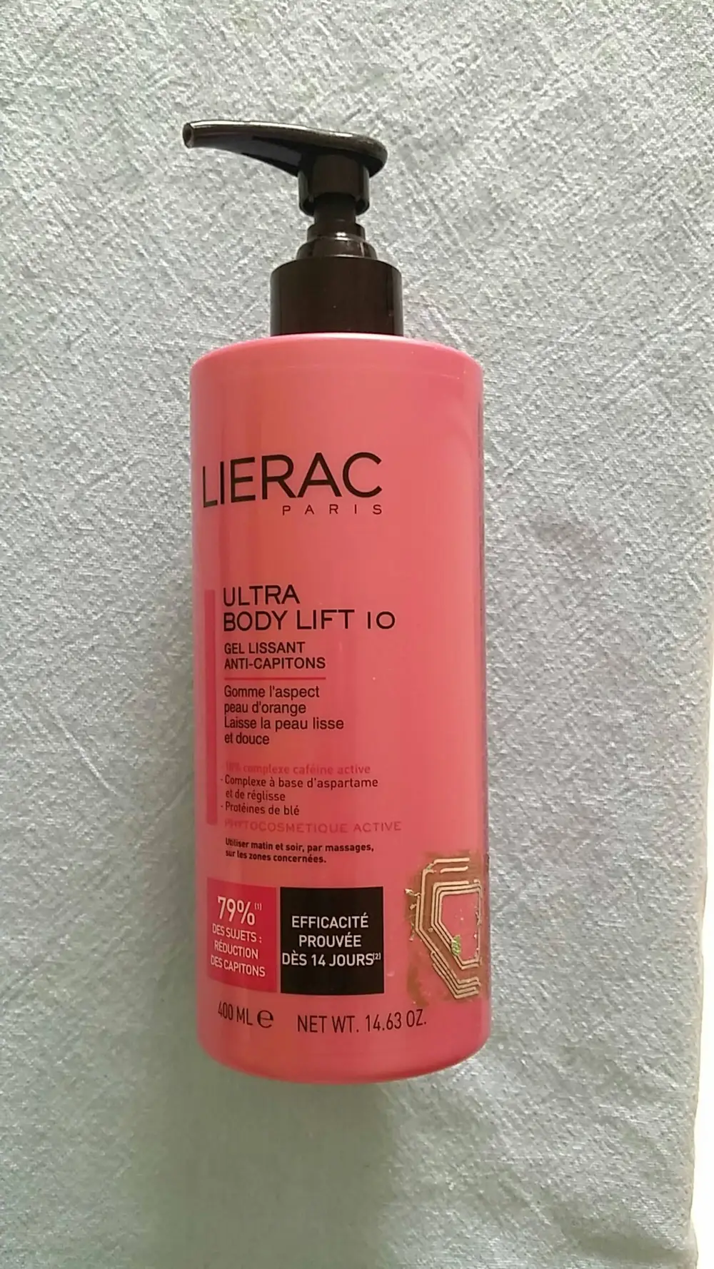 LIÉRAC - Ultra body lift 10 - Gel lissant anti-capitons