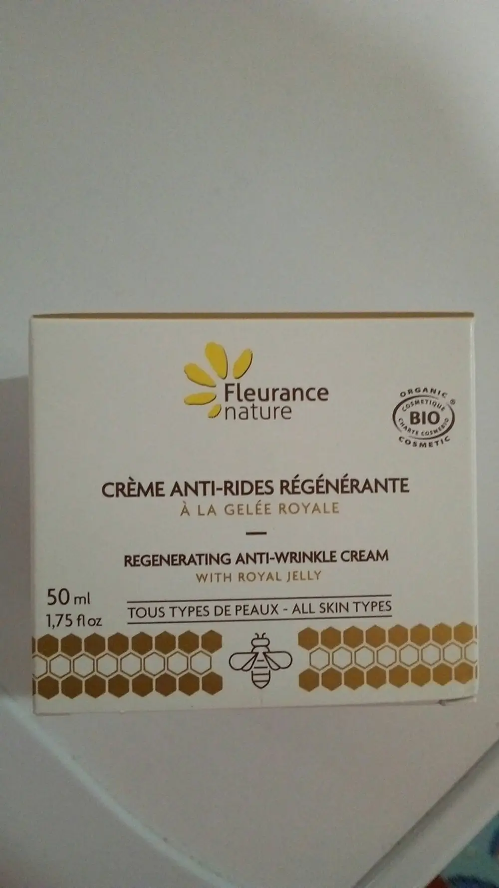 FLEURANCE NATURE - Crème anti-rides régénérante à la Gelée Royale