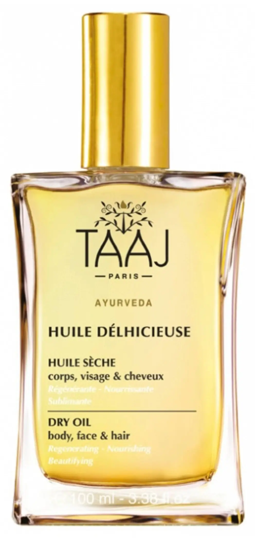 TAAJ - Ayurveda - Huile délhicieuse - Huile sèche corps