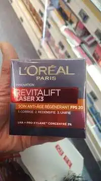 L'ORÉAL - Revitalift laser X3 - Soin anti-âge régénérant FPS 20