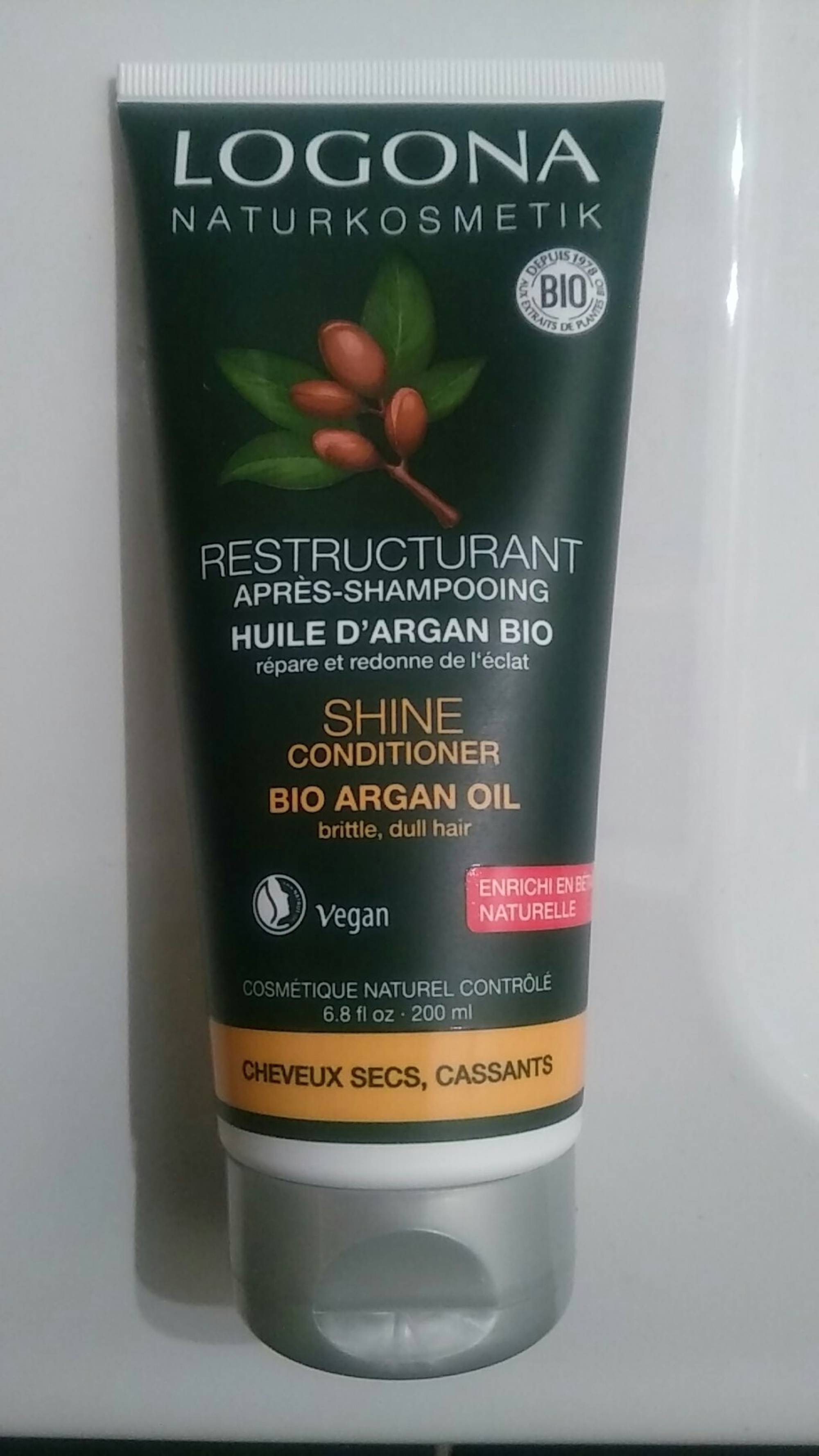 LOGONA - Restructurant - Après-shampooing huile d'argan bio