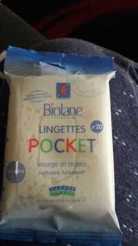 BIOLANE - Lingettes pocket - Visage et mains