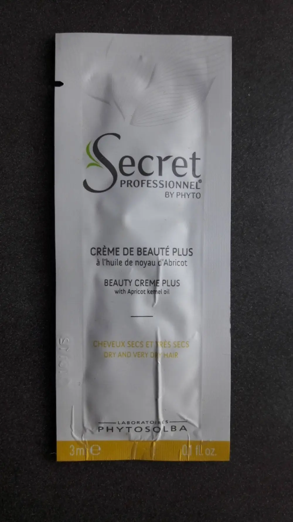 SECRET PROFESSIONNEL BY PHYTO - Crème de beauté plus à l'huile de noyau d'abricot