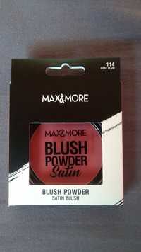 MAX & MORE - Blush powder satin 114 rose plum