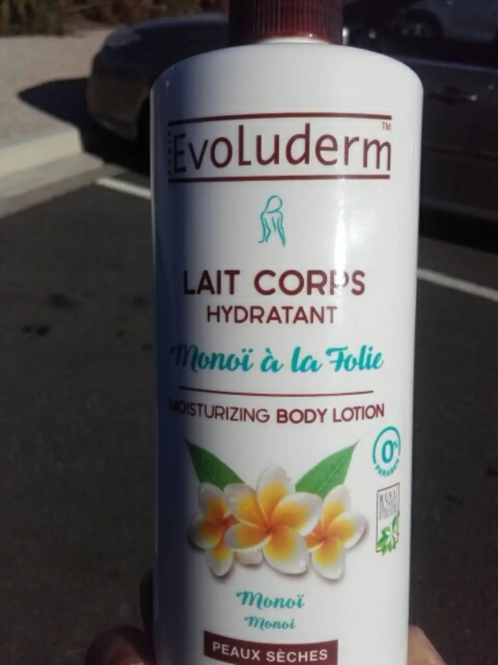 EVOLUDERM - Lait corps hydratant - Monoï à la folie