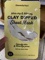 THE BEAUTY DEPT - Clay dipped - Sheet mask white clay & white lily