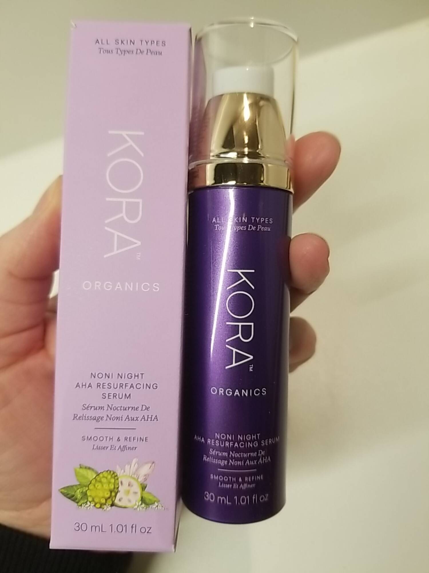 KORA ORGANICS - Noni aux AHA - Sérum nocturne de relissage 