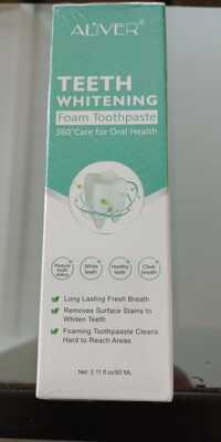 AL'IVER - Teeth whitening foam toothpaste