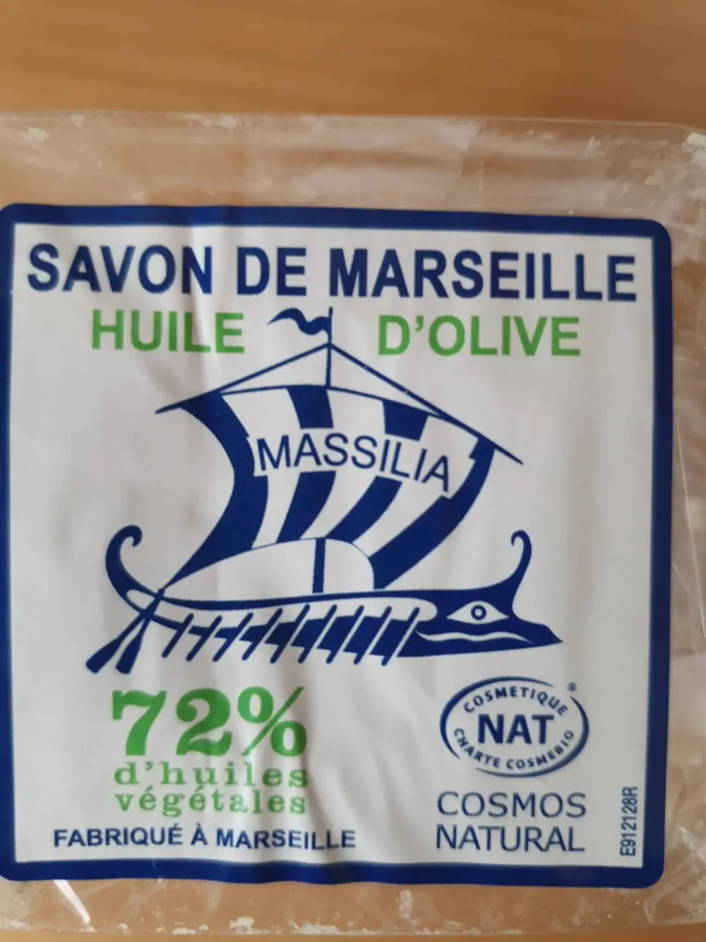 MASSILIA - Savon de Marseille huile d'olive 72%