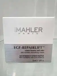 MAHLER - EGF Repairlift - Crème lissante anti rides