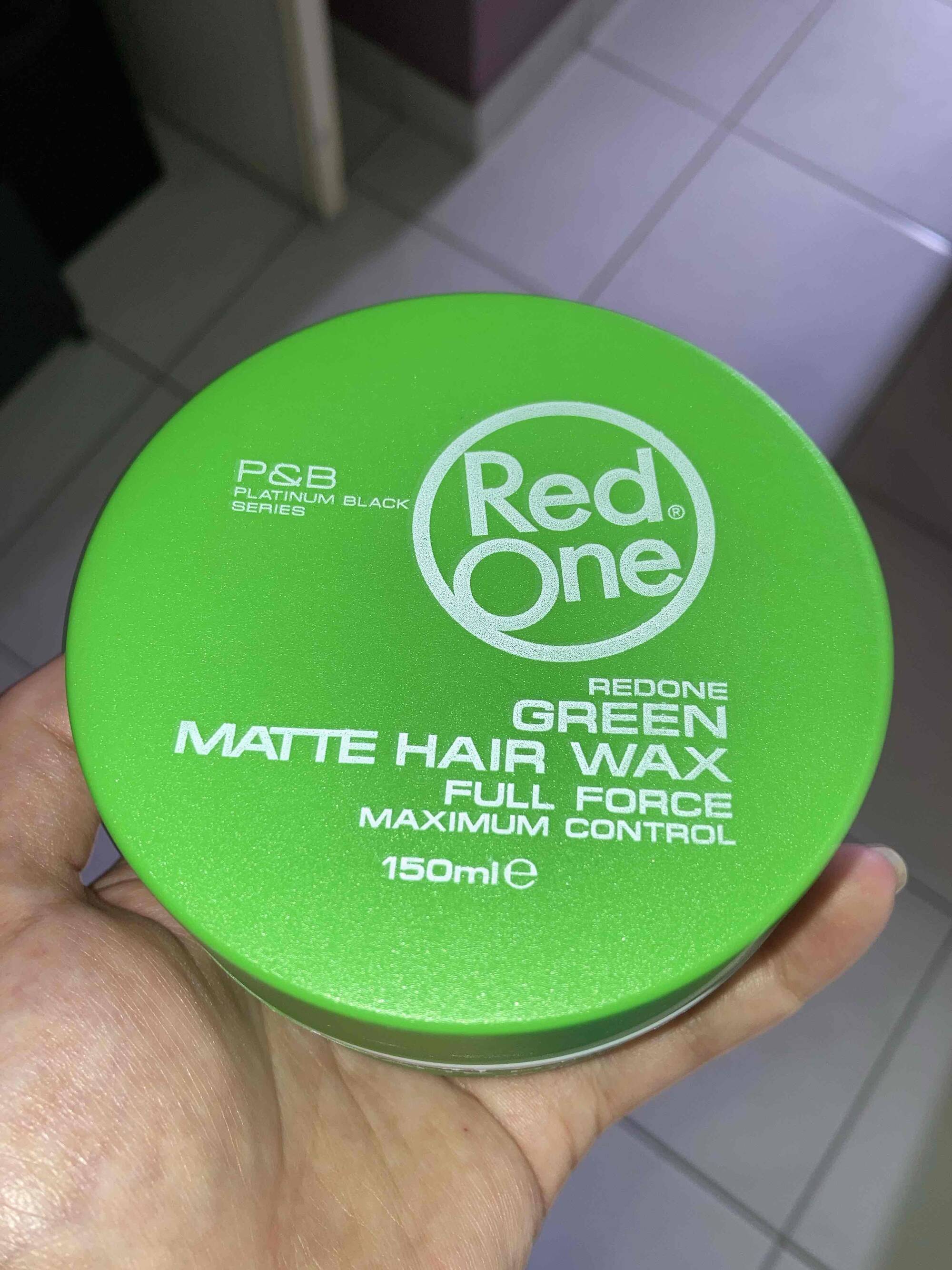 RED ONE - Green matte hair wax full force