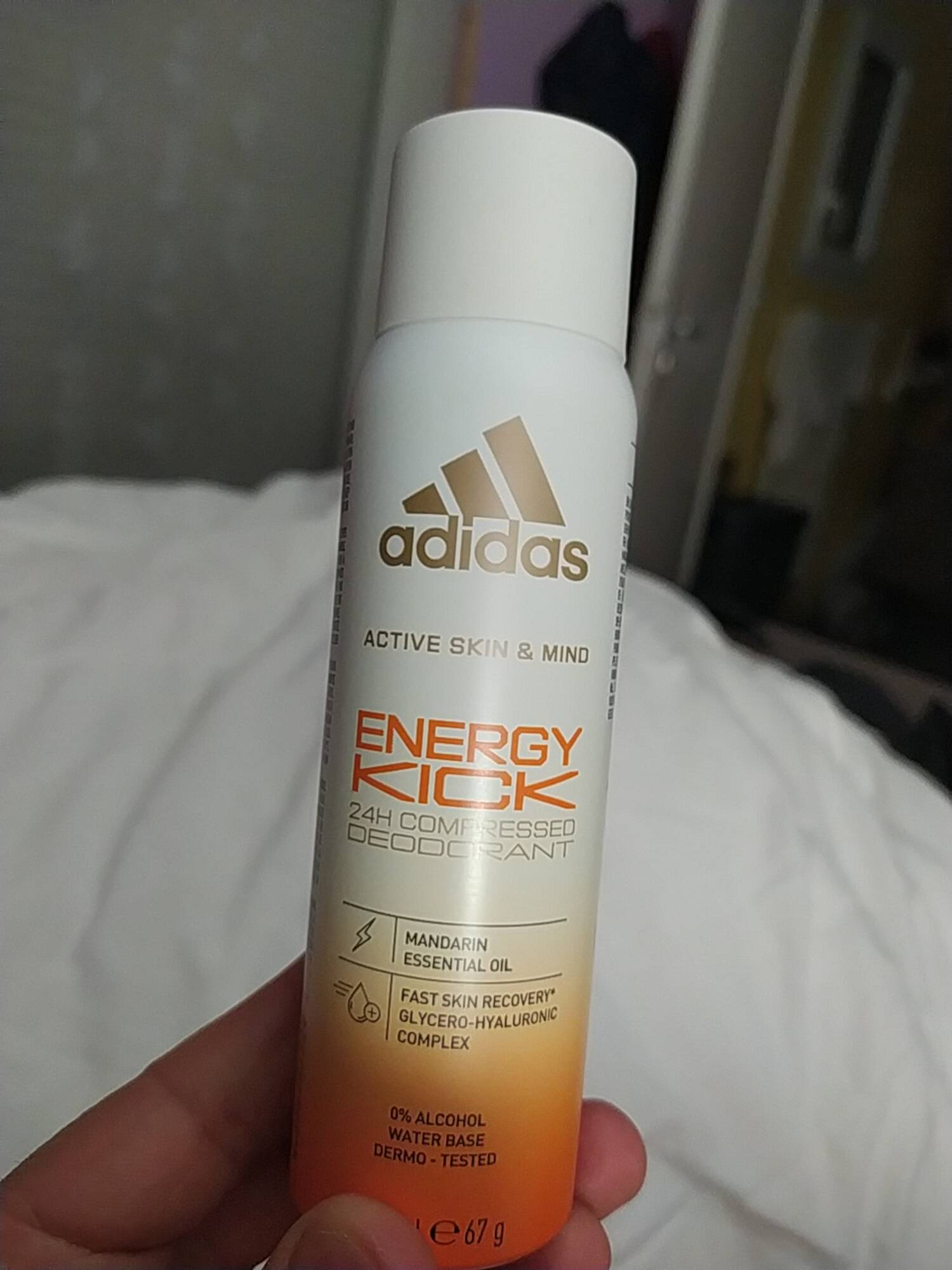 ADIDAS - Energy kick - 24h Compressed deodorant