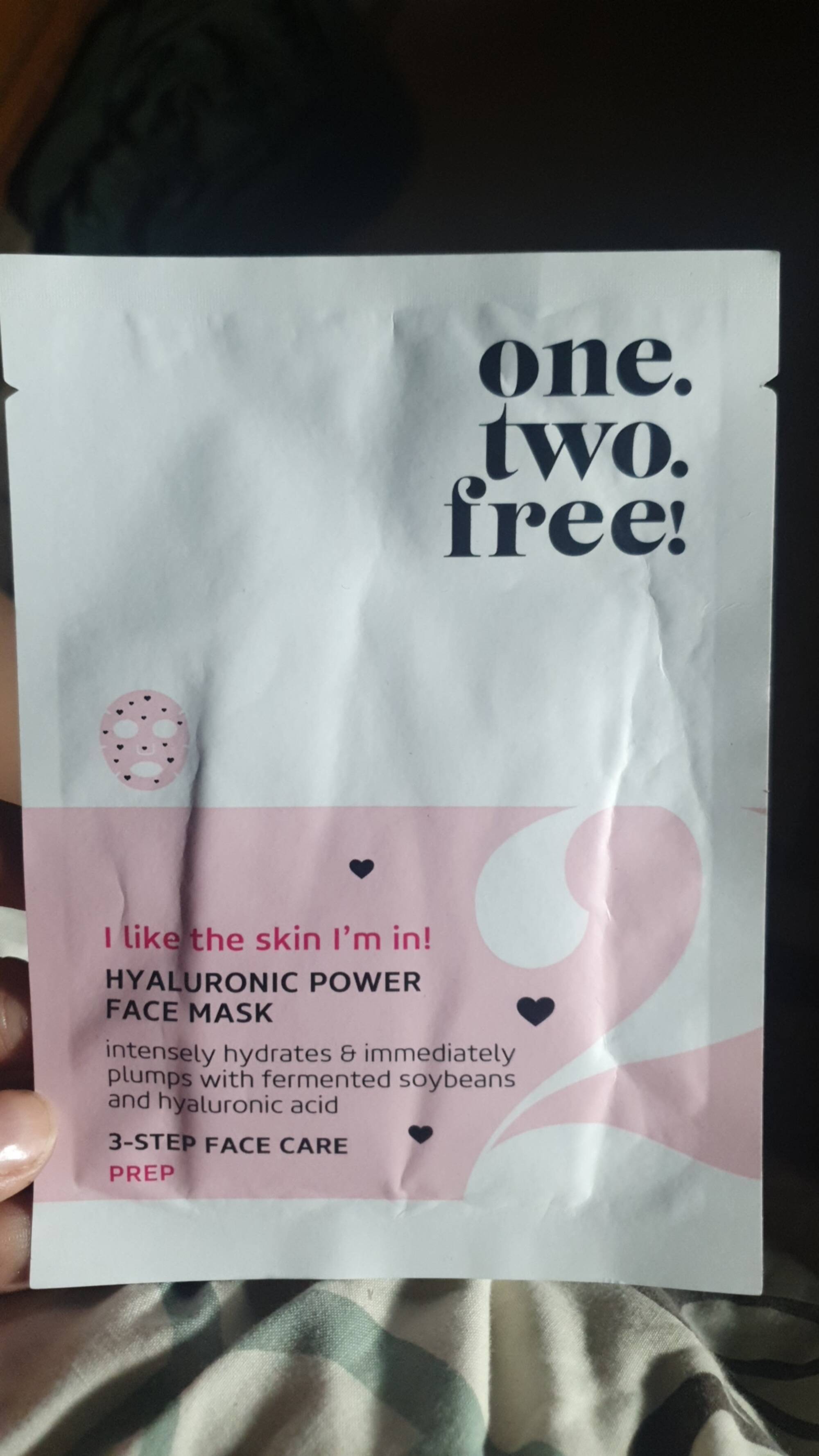 ONE.TWO.FREE! - Hyaluronic power - Face mask
