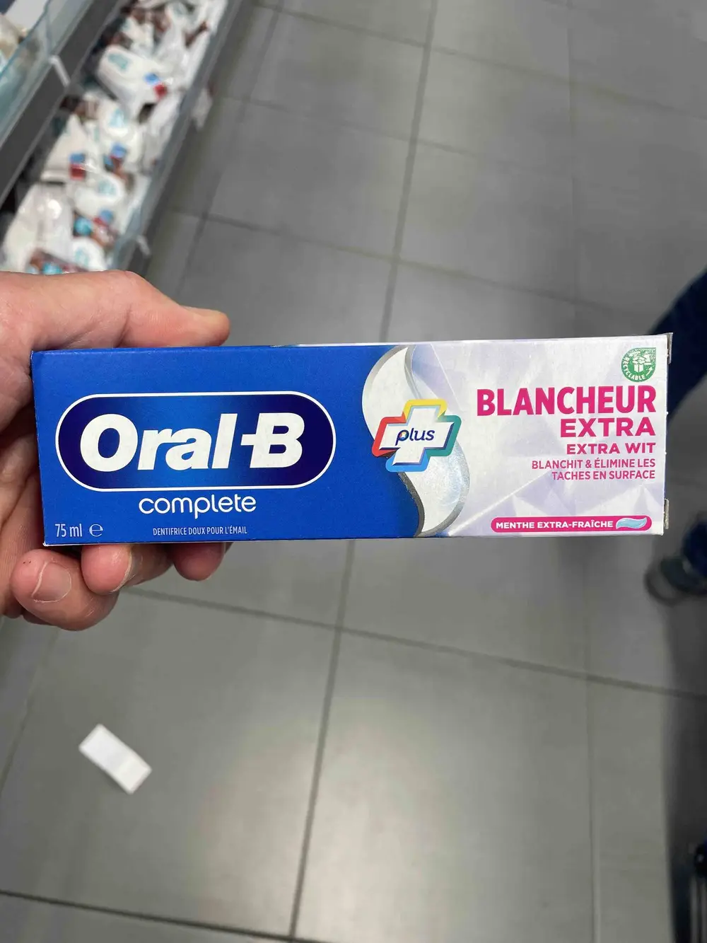 ORAL-B - Complete Blancheur extra- Dentifrice menthe extra-fraîche