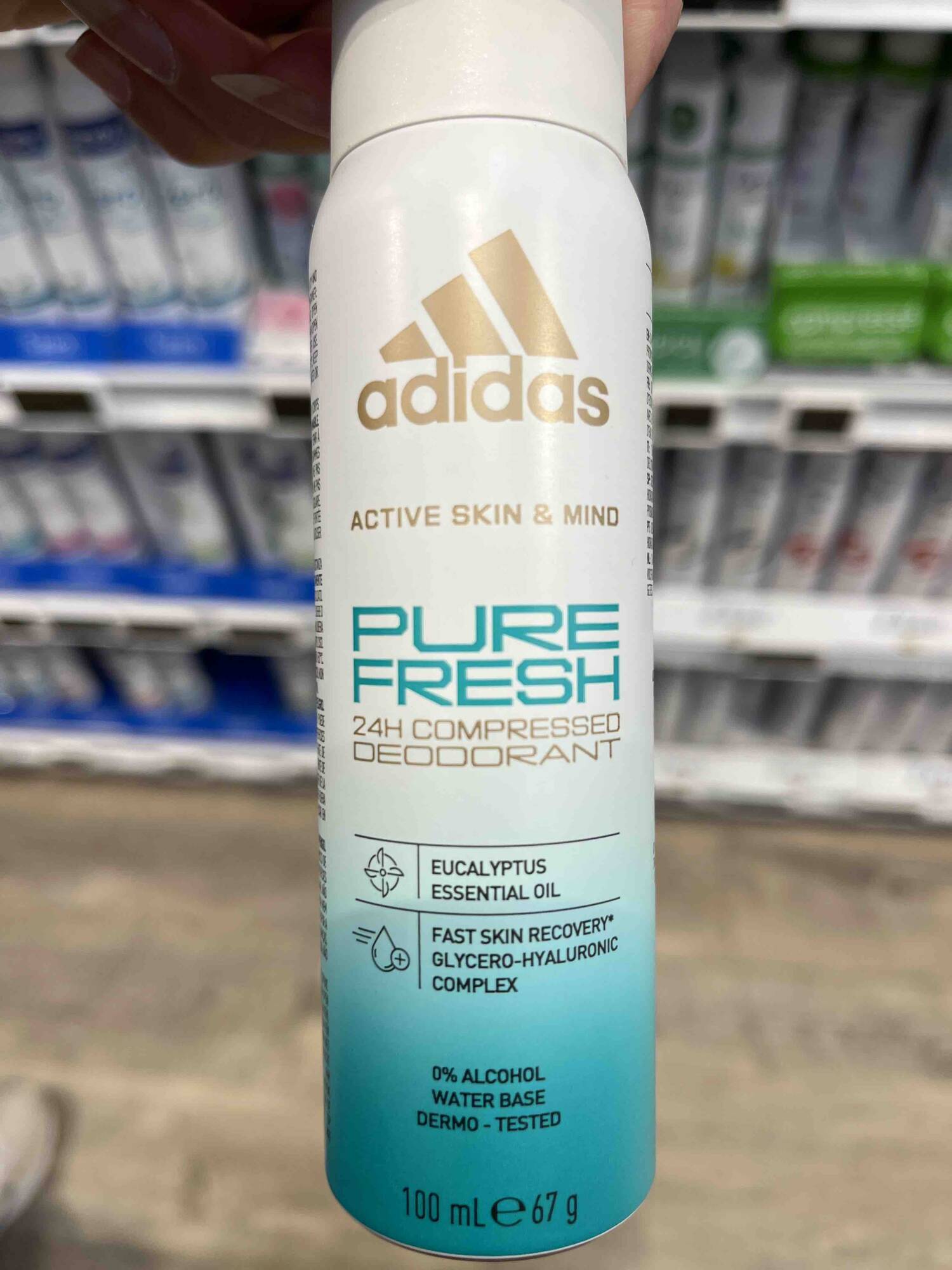 ADIDAS - Pure fresh - 24h compressed deodorant