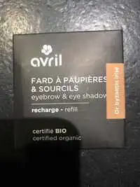 AVRIL - Fard à paupières & sourcils or byzantin irisé recharge