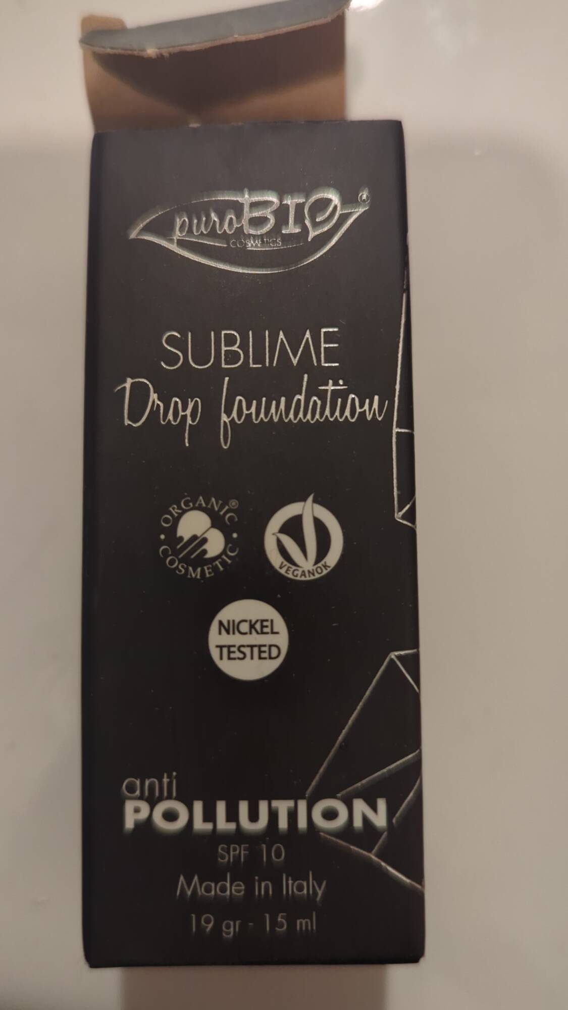 PUROBIO - Anti pollution - Sublime drop foundation