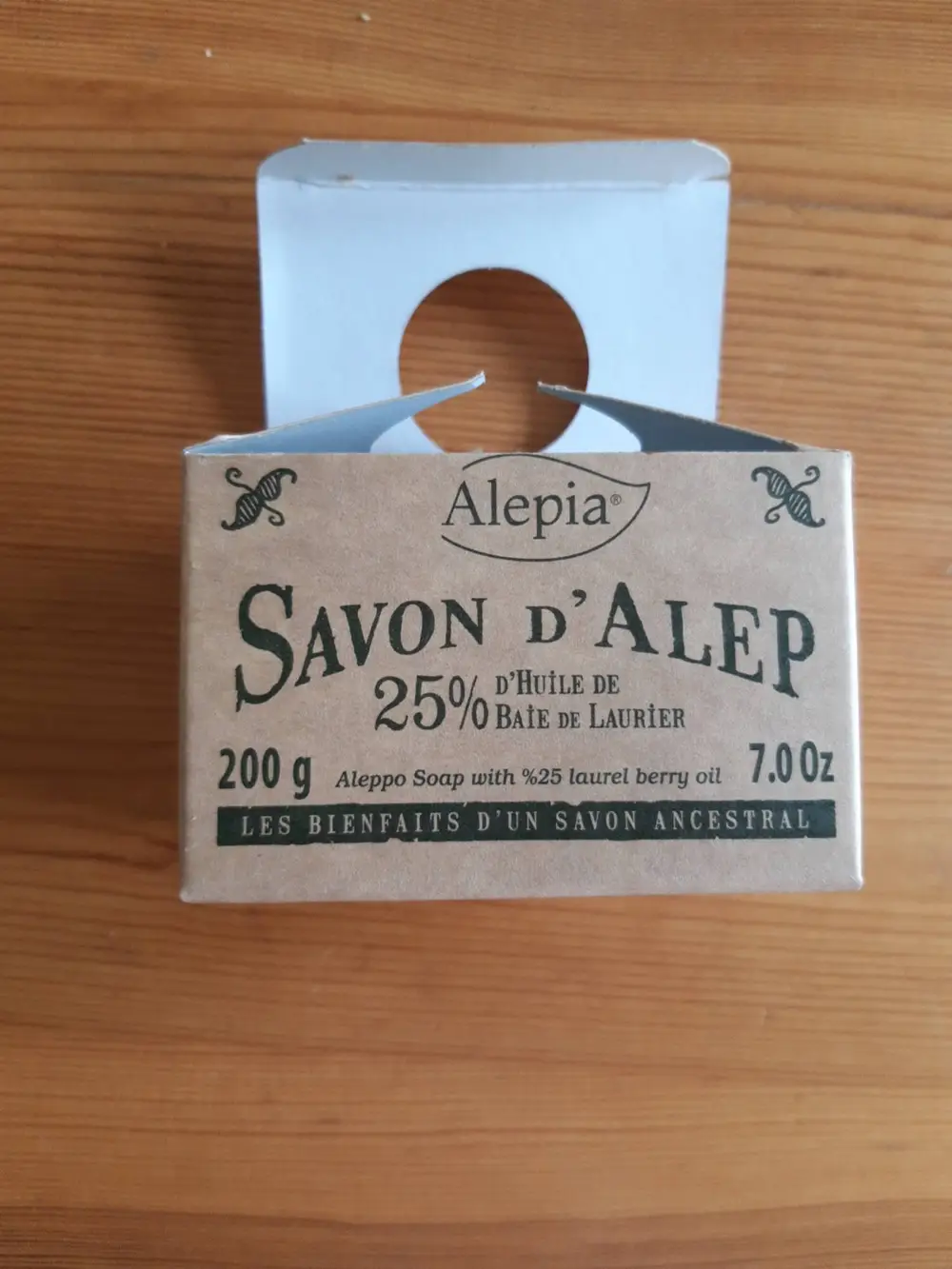 ALEPIA - Savon d'Alep 25% d'huile de baie de laurier